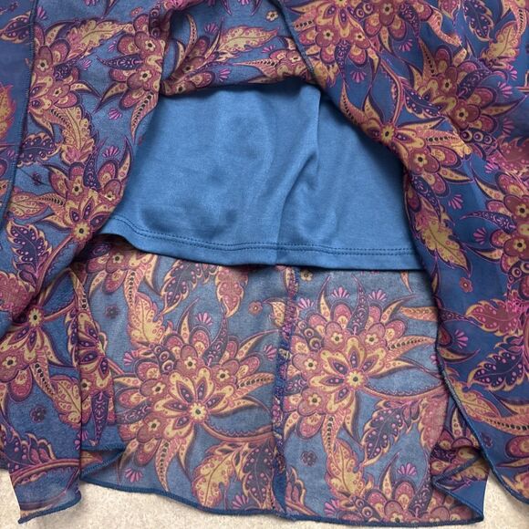 LuLaRoe Women's Midi Skirt XL Floral Pattern Pull On - Picture 4 of 4